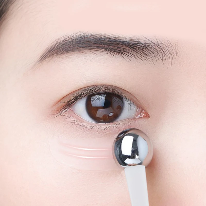 1pc Eye Roller Massage Stick Eye Cream Applicator Cosmetic Spatula Anti Wrinkle Facial Spoon Gold Alloy Face Thin Skin Care Tool - Image 3