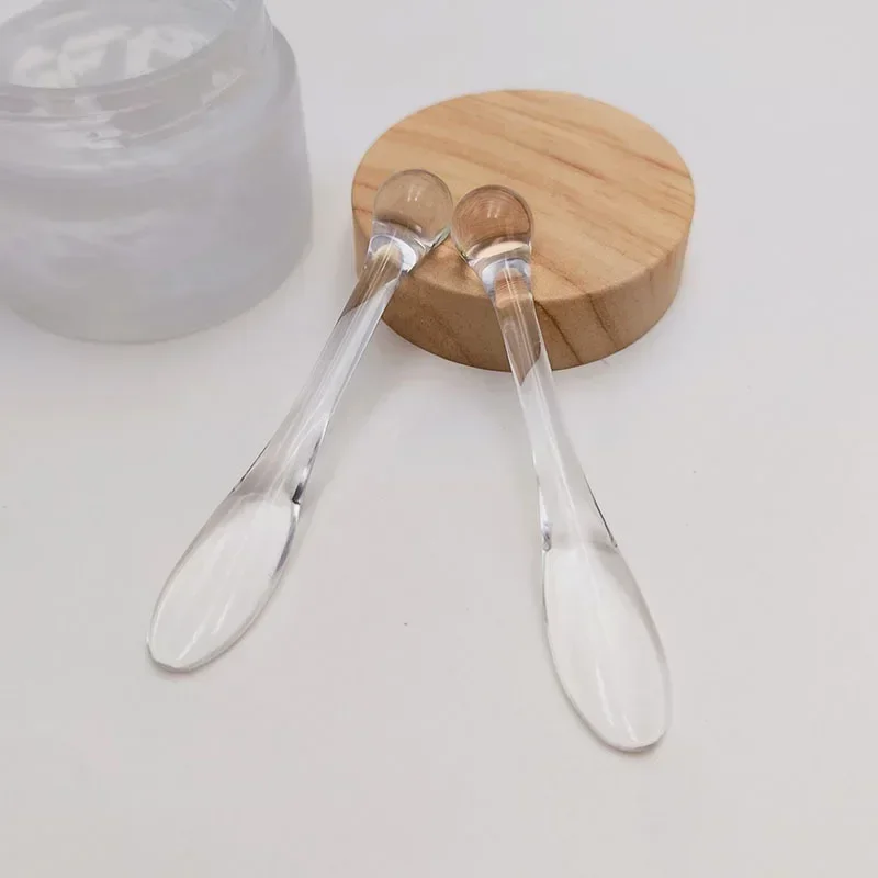 1pc Eye Cream Applicator Spoon Roller Transparent Massage Stick Cosmetic Spatulas Wrinkle Facial Mask Skin Care Plastic Spoon - Image 6