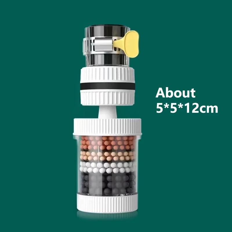 360° Rotation Water Faucet Filter Household Kitchen Faucet Mini Tap Water Clean Purifier Carbon Filter Filtration Cartridge - Image 2