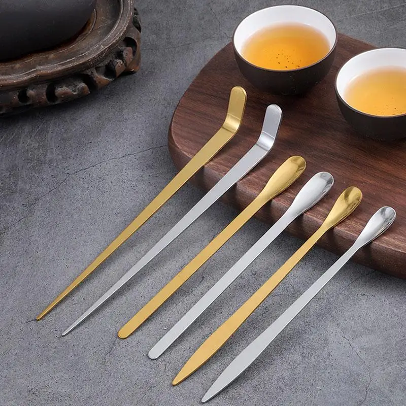 【xx】Stainless Steel Tea Needle Stick Silver Matcha Spoon Tea Scoop Tea Ceremony Teaware Kitchen Tool Cleaning Pot Measuring Tea - Image 2