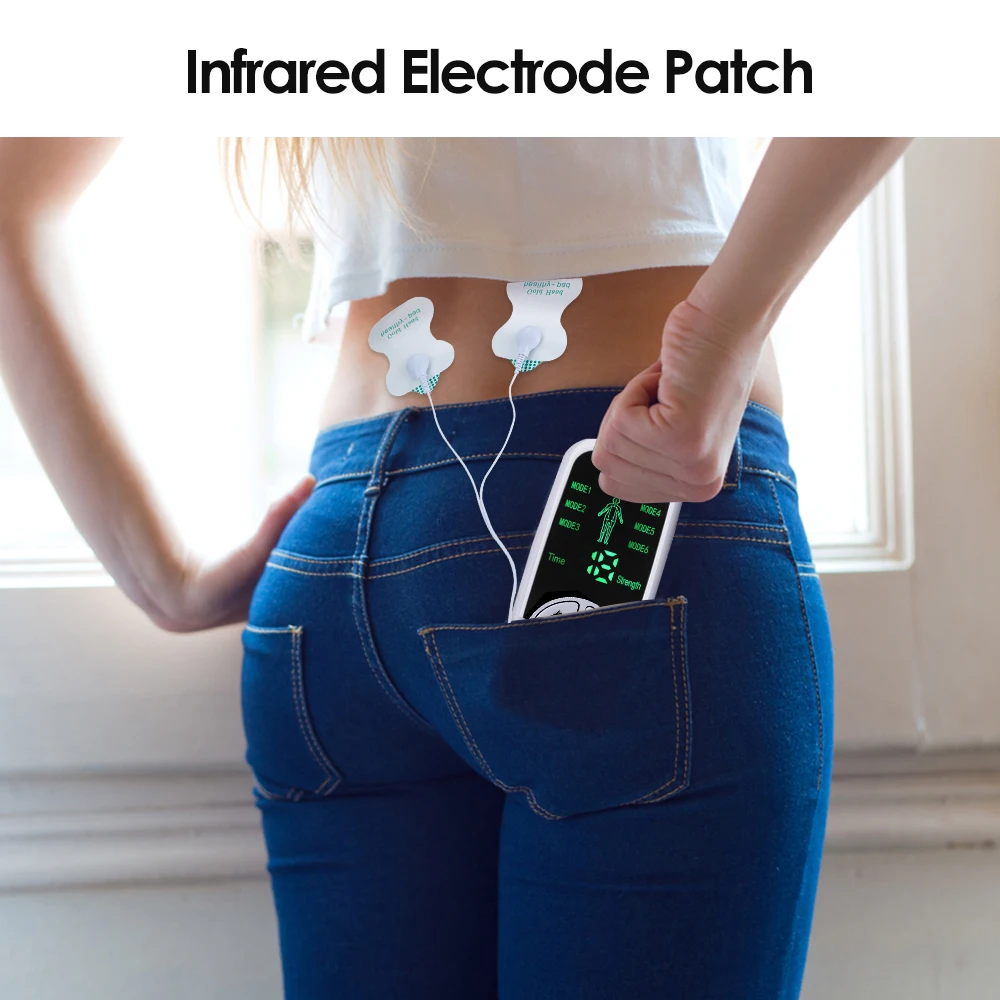 EMS Electric Muscle Therapy Stimulator 6 Modes Tens Unit Machine Meridian Physiotherapy Pulse Abdominal Prostate Body Massager - Image 4