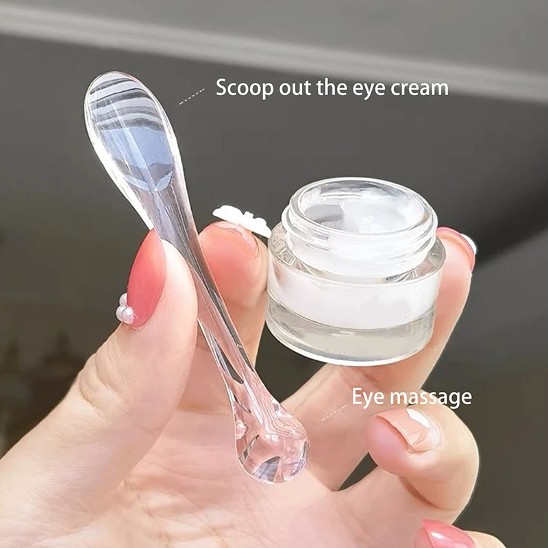 5/10Pcs Eye Cream Applicator Spoon Roller Transparent Massage Stick Cosmetic Spatulas Wrinkle Facial Mask Skin Care Acrylic - Image 4