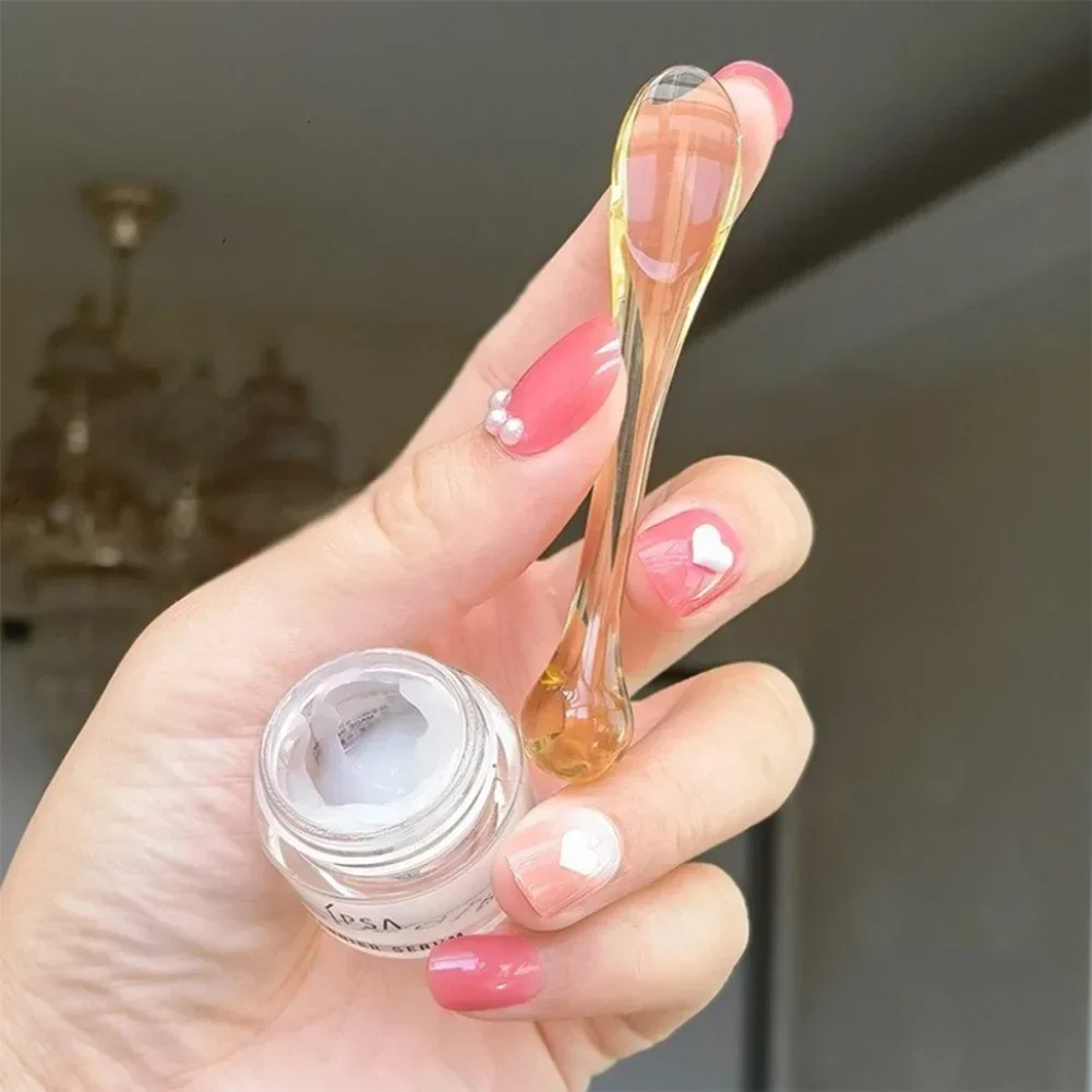 5pcs Eye Cream Applicator Spoon Roller Transparent Massage Stick Cosmetic Spatulas Wrinkle Facial Mask Skin Care Plastic Spoon - Image 6