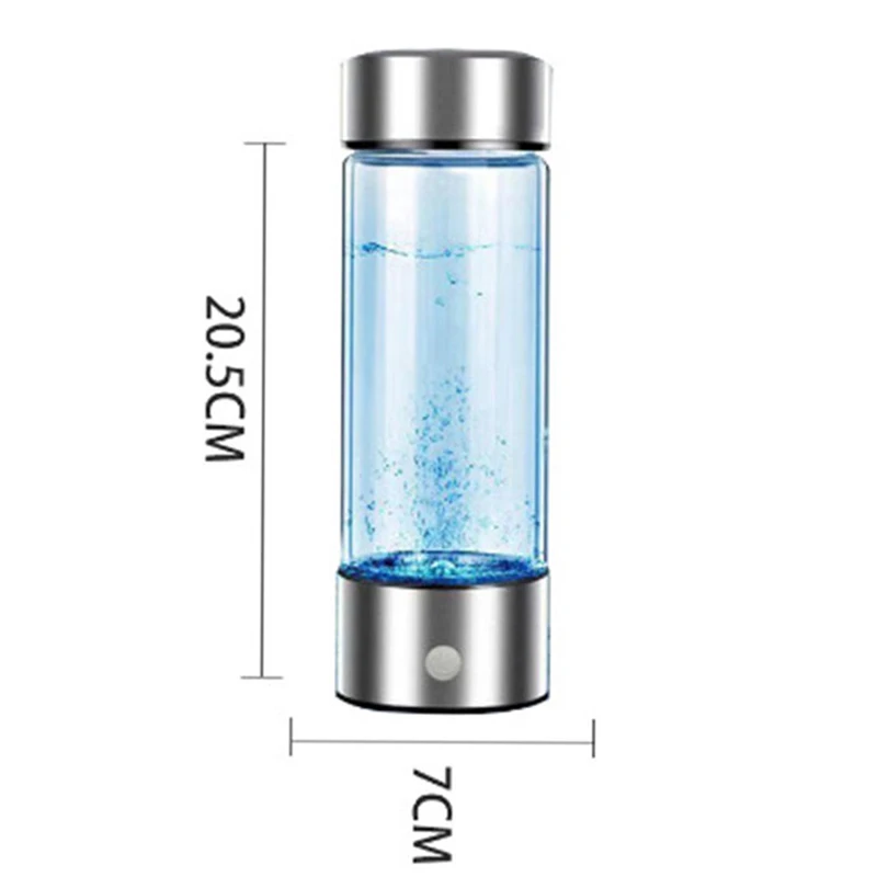 420ml Hydrogen-Rich Water Cup Electric Hydrogen Rich Water Generator Bottle Titanium Quality Filter Portable Antioxidant Lonizer - Image 6