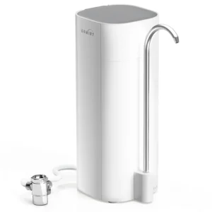 Countertop Water Filter, 8000 Gallons Alkaline Filtration System for Sink Faucet, Reduces Chlorine & Heavy Metals