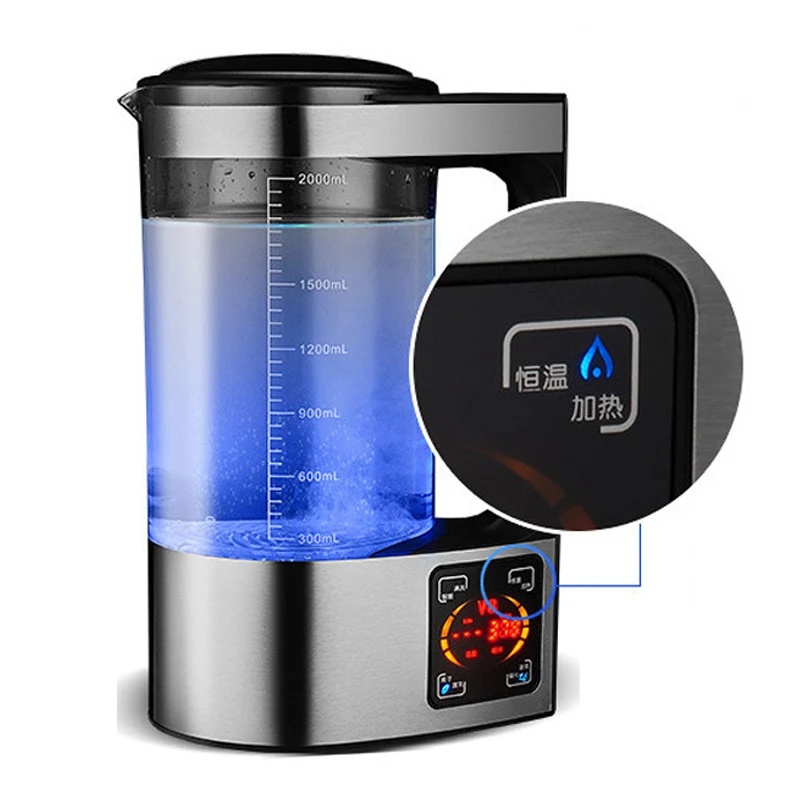 2L Rich Hydrogen Water Bottle Water Kettle Water Ionizer Machine Wate r Filter Drink Hydrogen Wate r Generator 110/220V - Image 4
