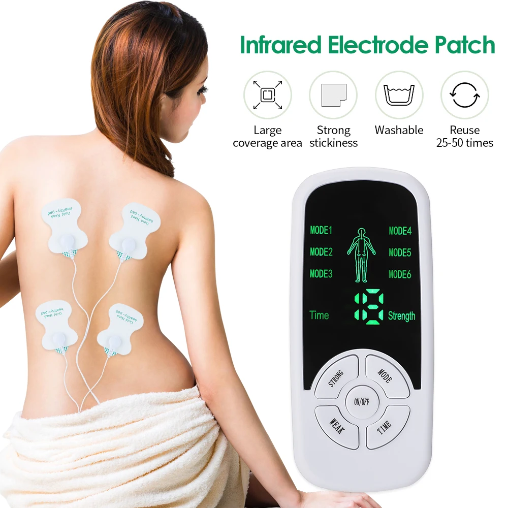 EMS Electric Muscle Therapy Stimulator 6 Modes Tens Unit Machine Meridian Physiotherapy Pulse Abdominal Prostate Body Massager - Image 2